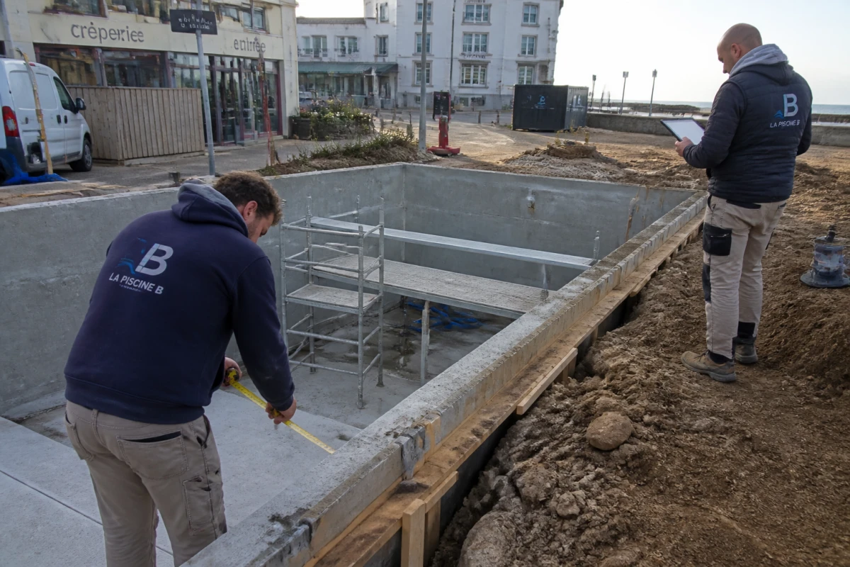 Réalisation d'une piscine à BEDEE