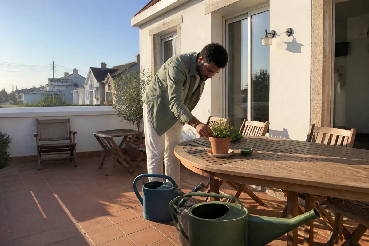 Terrasse carrelage saint gregoire